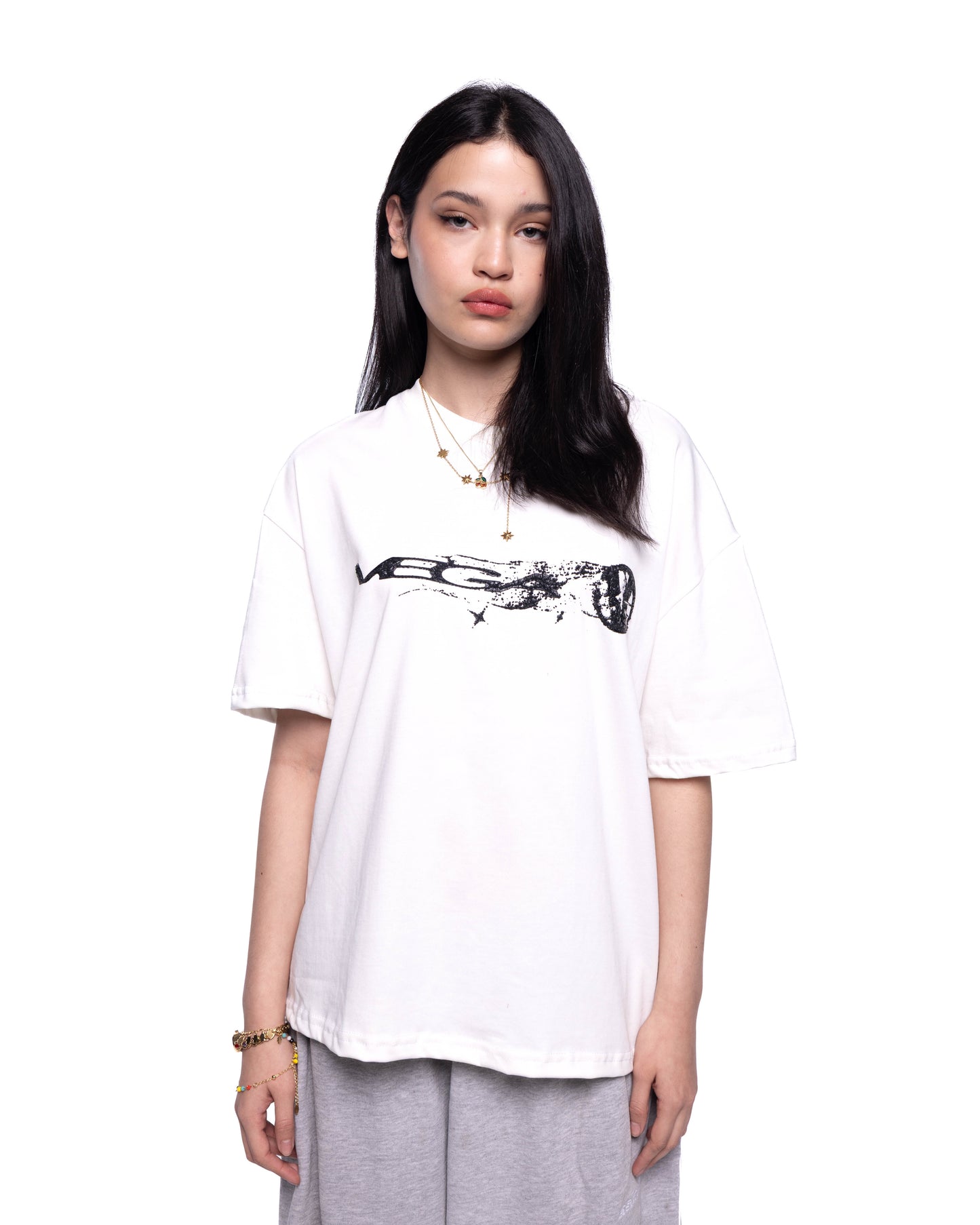 WHITE NEBULA TEE