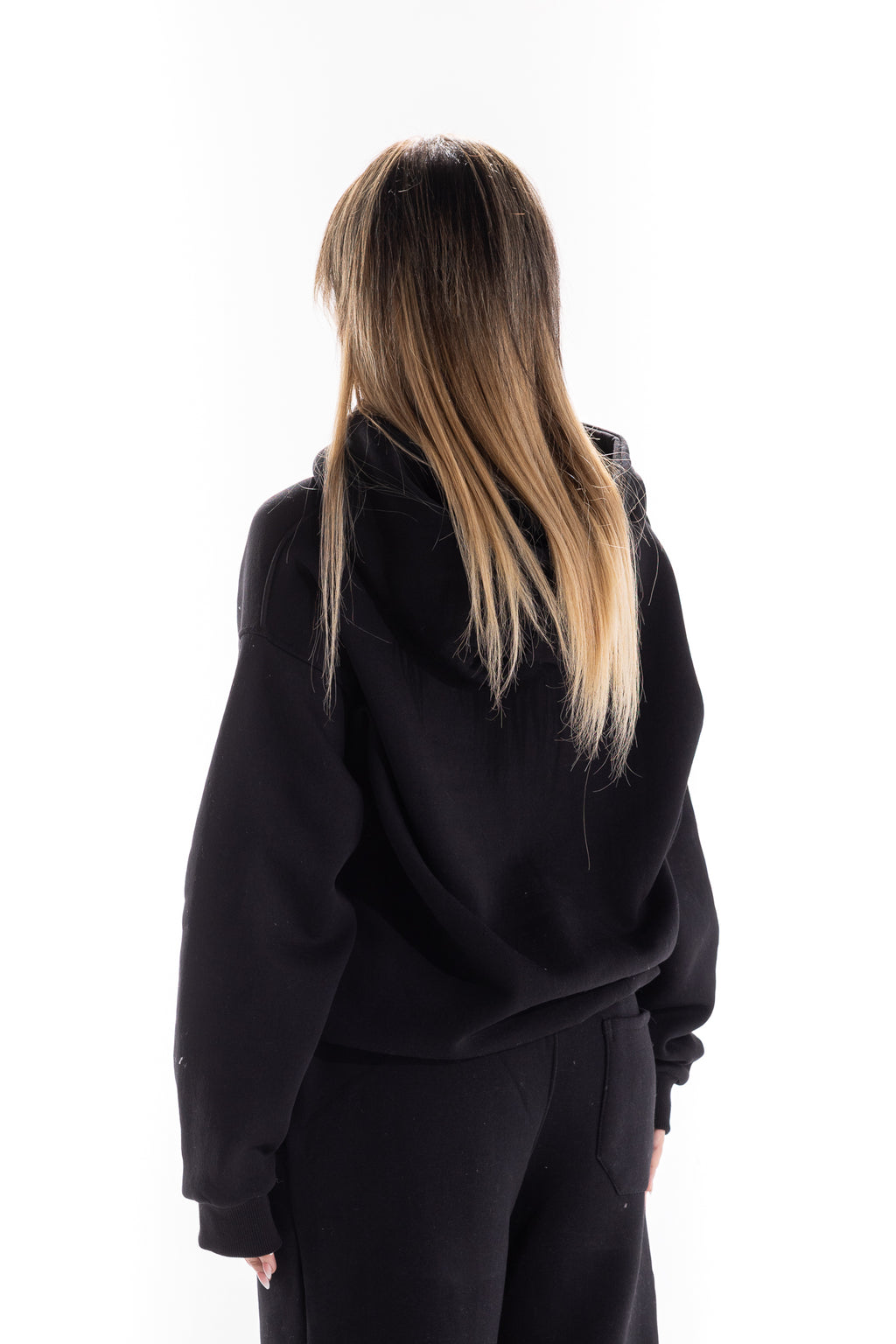 BLACK VARSITY CAMO HOODIE