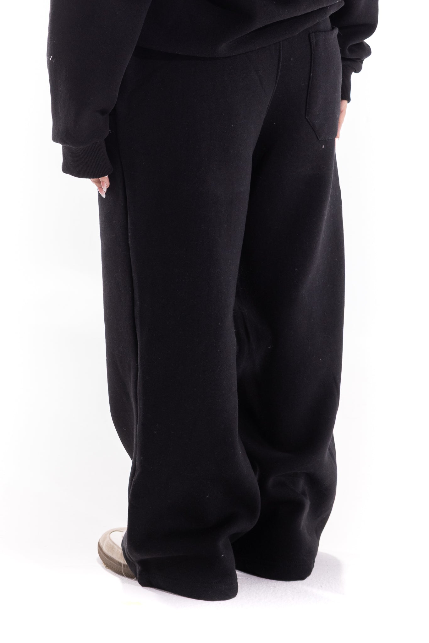 BLACK VARSITY CAMO SWEATPANTS