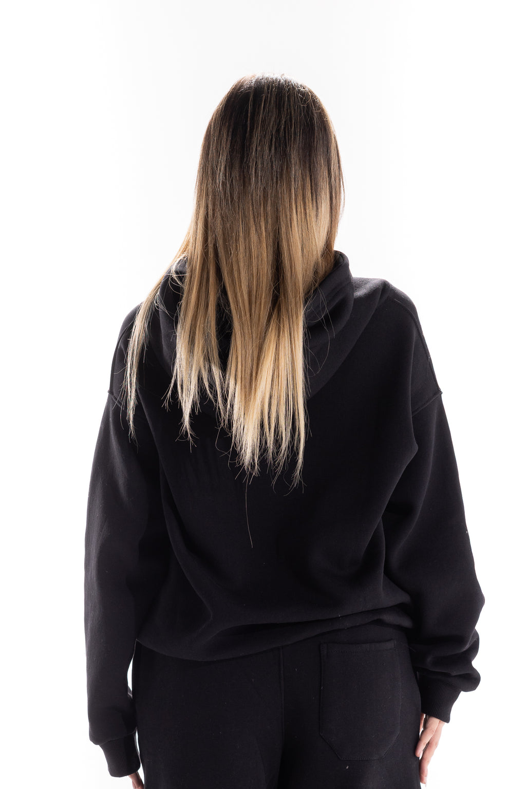 BLACK VARSITY CAMO HOODIE