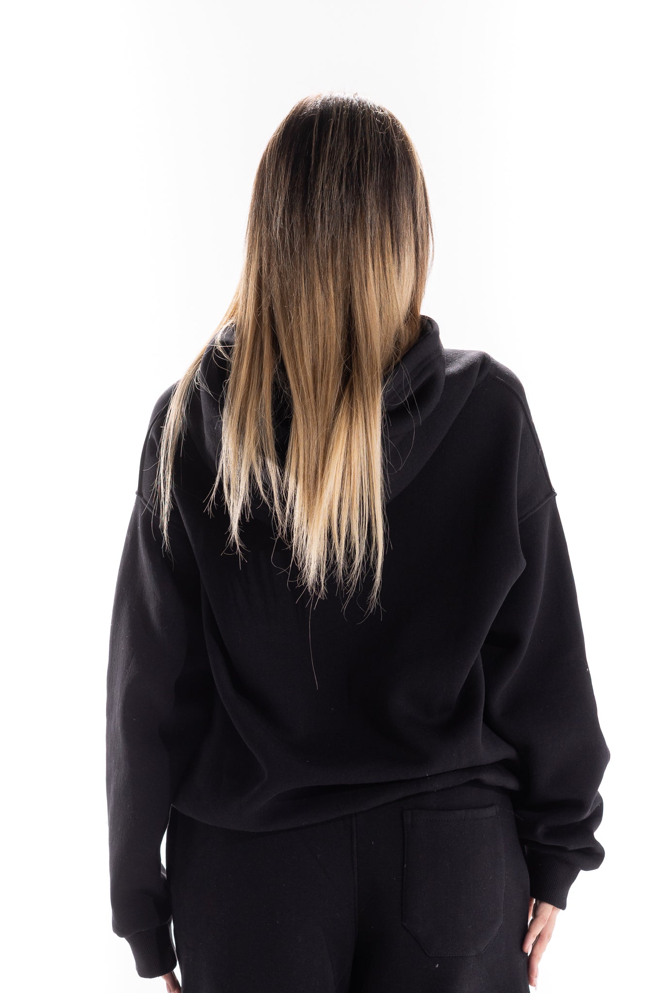 BLACK VARSITY CAMO HOODIE