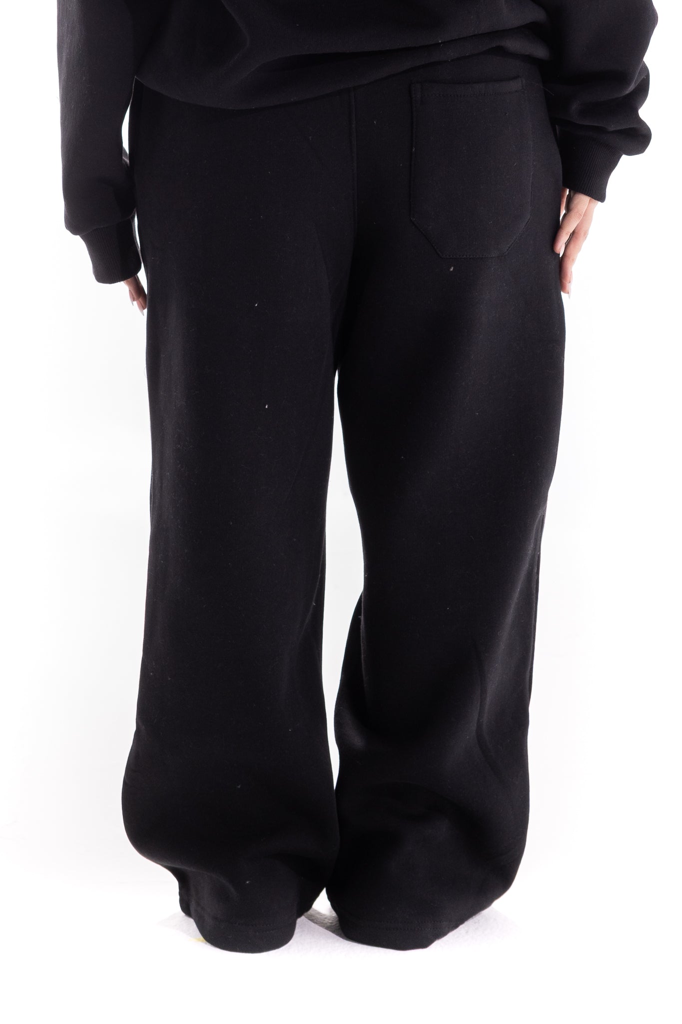 BLACK VARSITY CAMO SWEATPANTS