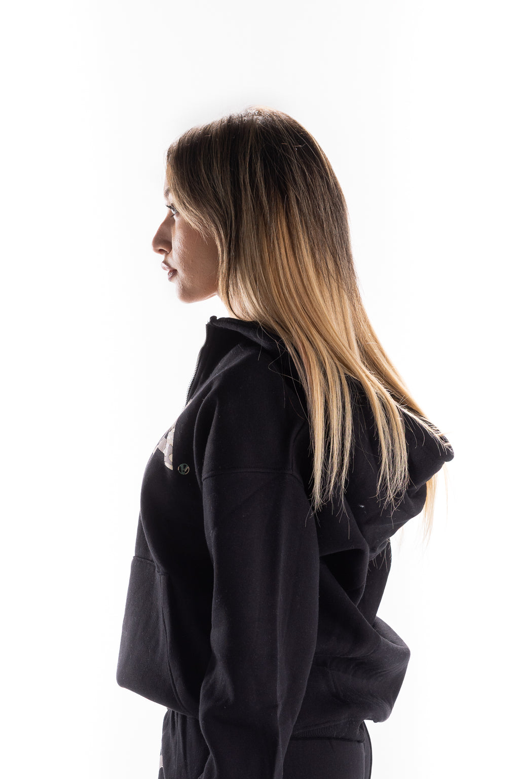 BLACK CORE CAMO ZIP UP