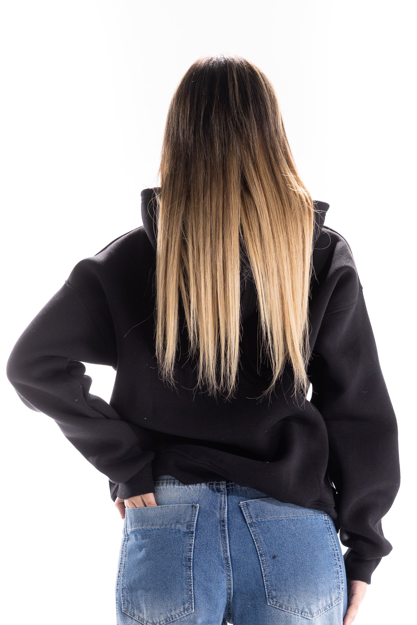 BLACK STATEMENT HOODIE