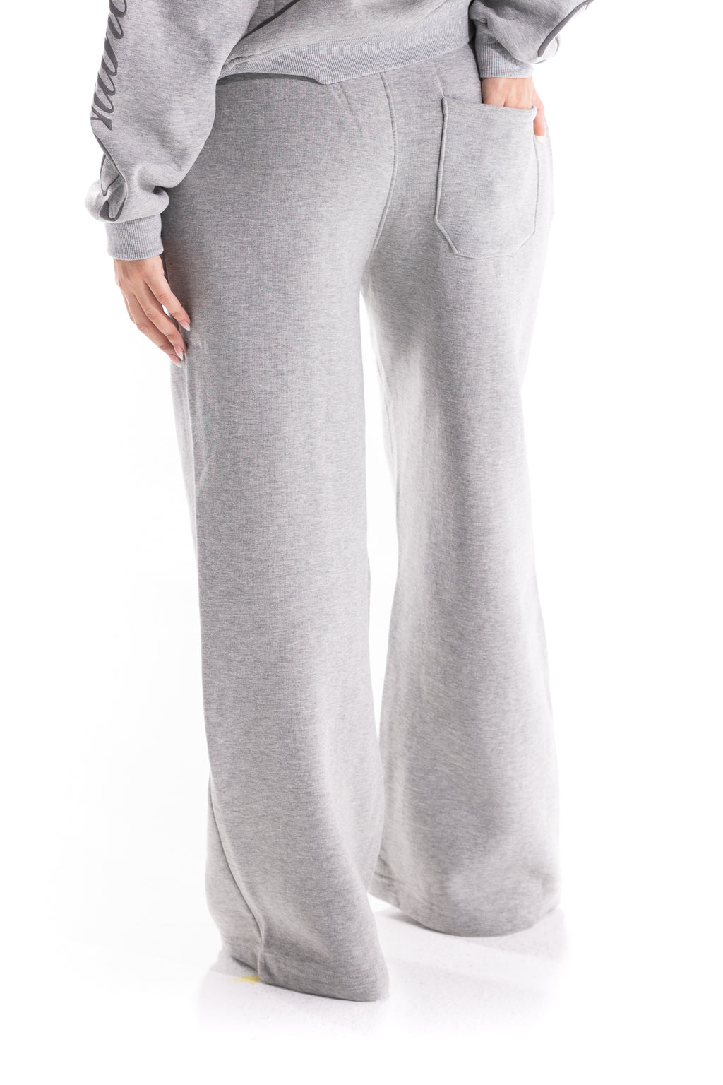 GREY DUAL SCRIPT SWEATPANTS