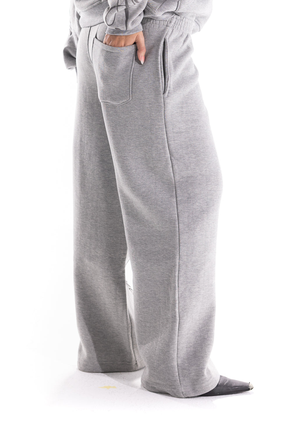GREY DUAL SCRIPT SWEATPANTS