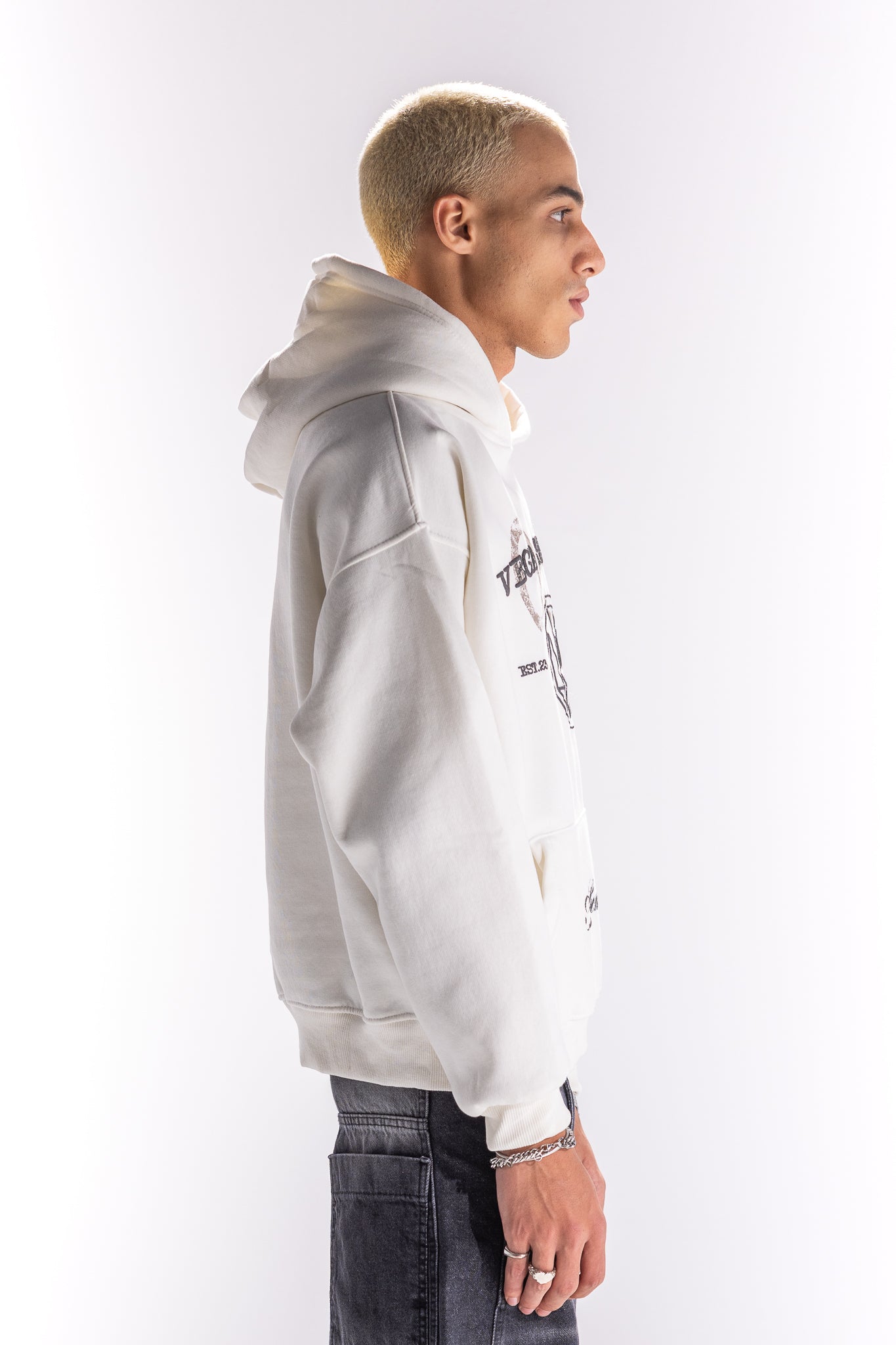 WHITE VEGA STANDARD HOODIE