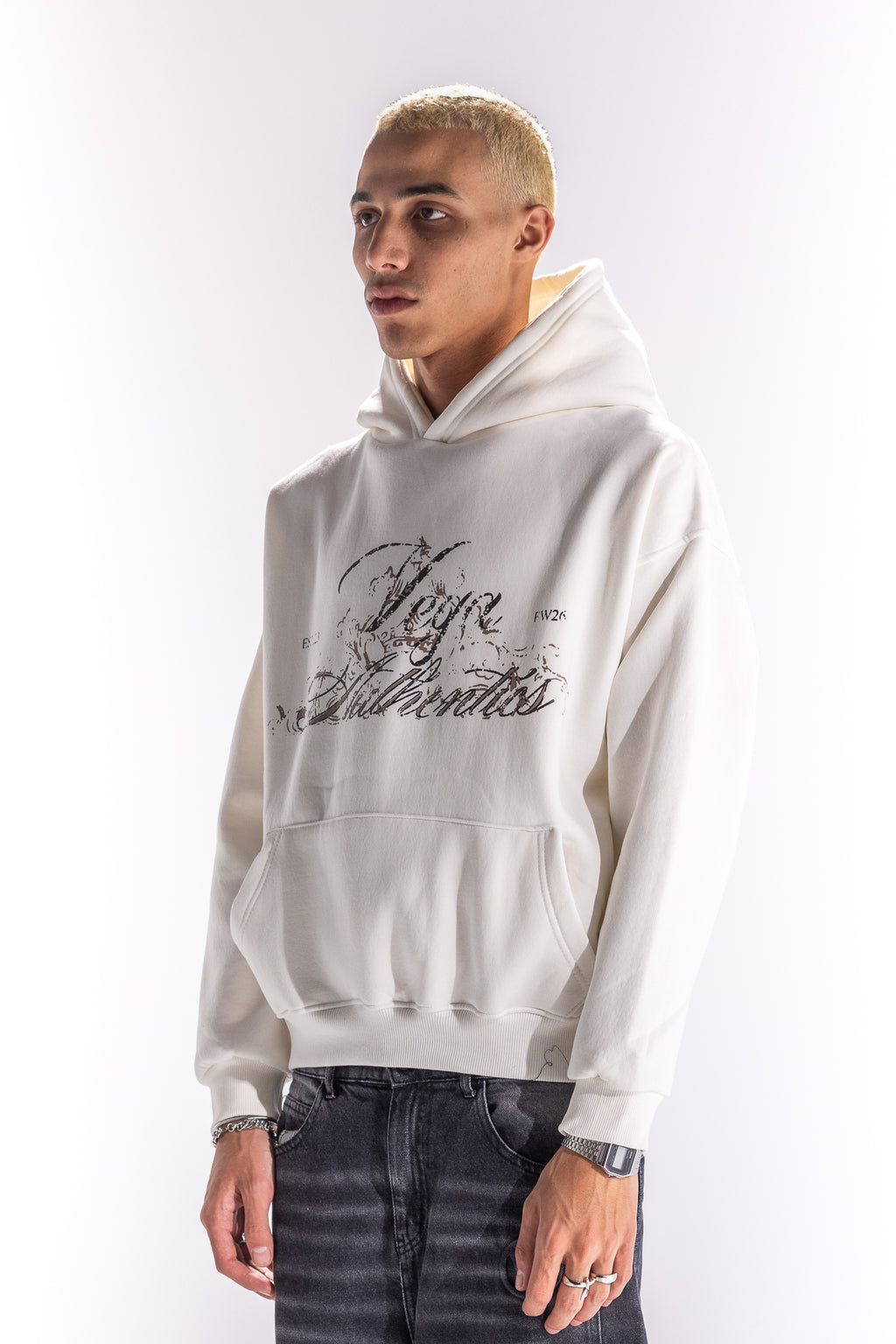 WHITE FENCE HOODIE