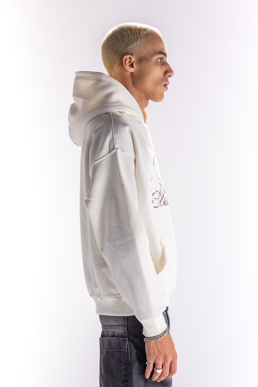 WHITE FENCE HOODIE