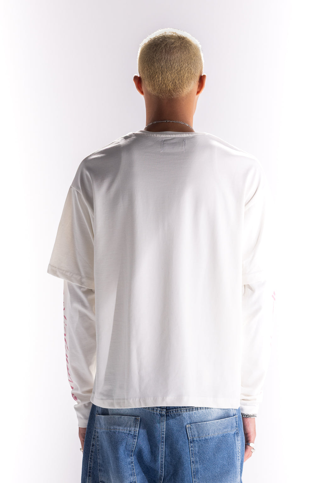WHITE AUTHENTICS DOUBLE SLEEVE