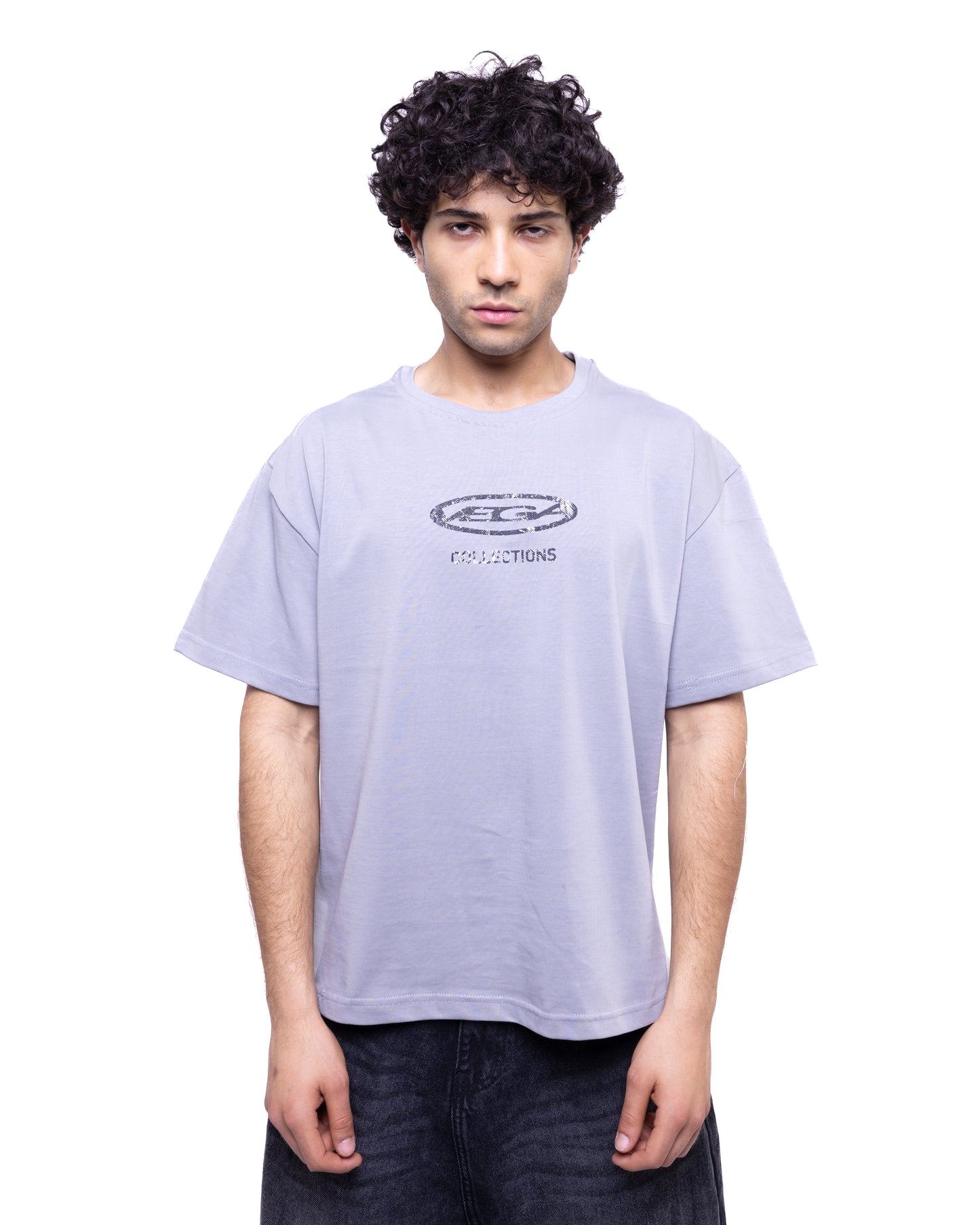 GREY LOGO TEE