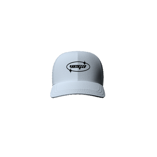 White Vega Cap (Black logo)