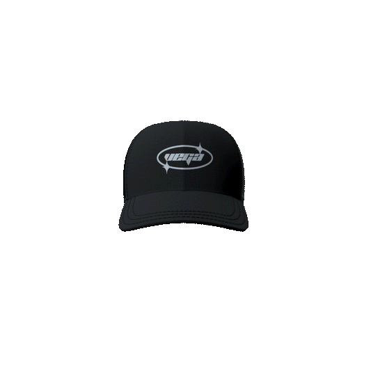 Black vega cap (White logo)