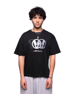 BLACK TRIPLE V TEE