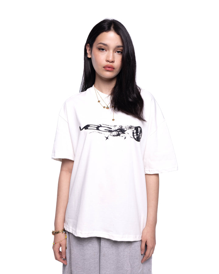 WHITE NEBULA TEE