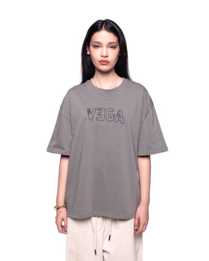 OLIVE DOUBLE LOGO TEE
