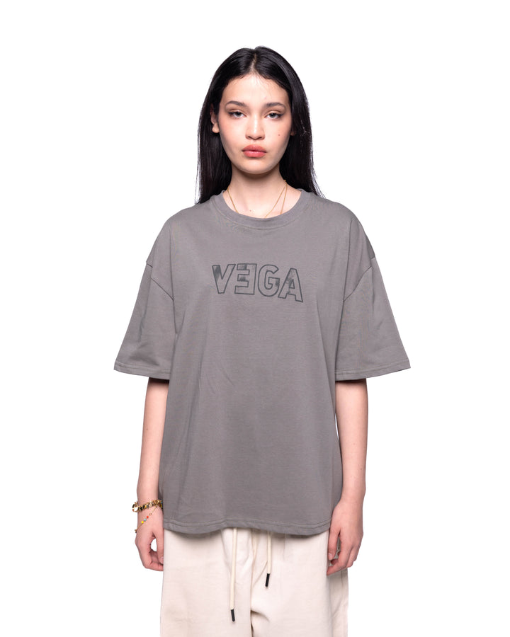 OLIVE DOUBLE LOGO TEE