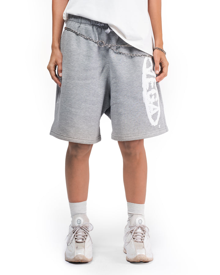 GRAY LOGO SHORTS