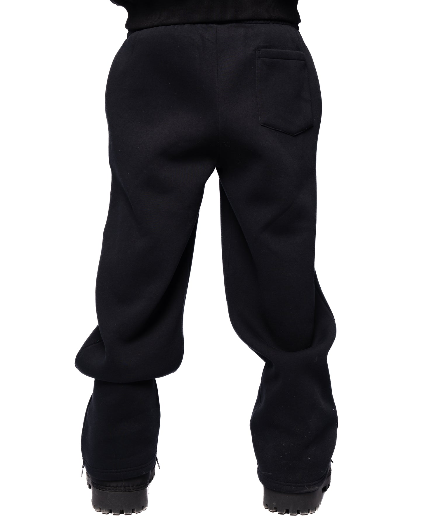 BLACK BASIC SWEATPANTS