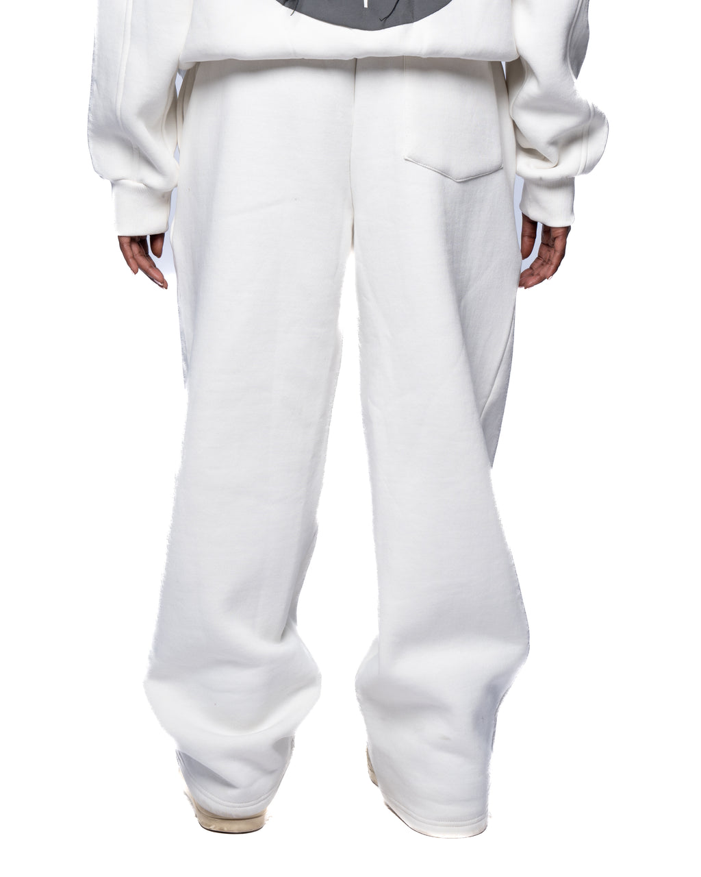 WHITE BASIC SWEATPANTS