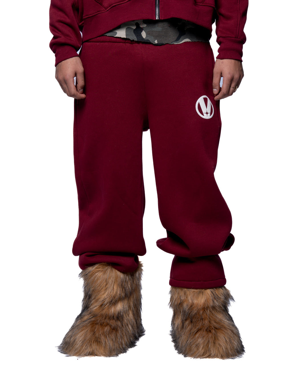 MAROON BASIC SWEATPANTS