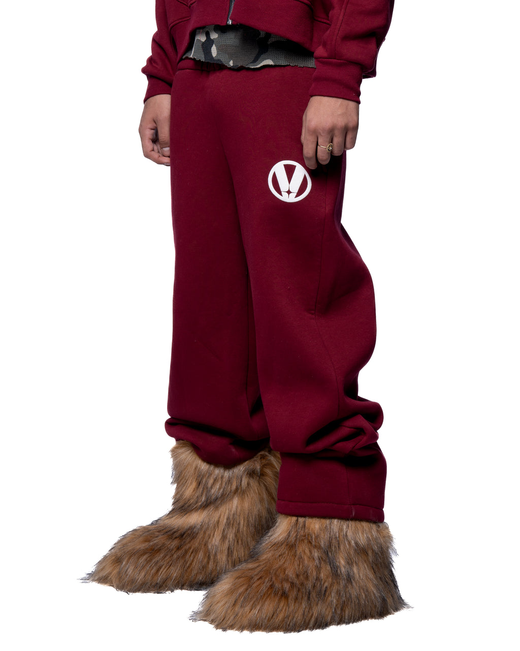 MAROON BASIC SWEATPANTS