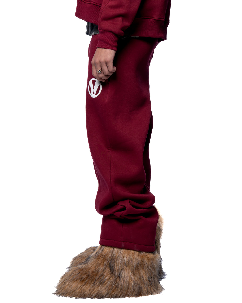 MAROON BASIC SWEATPANTS