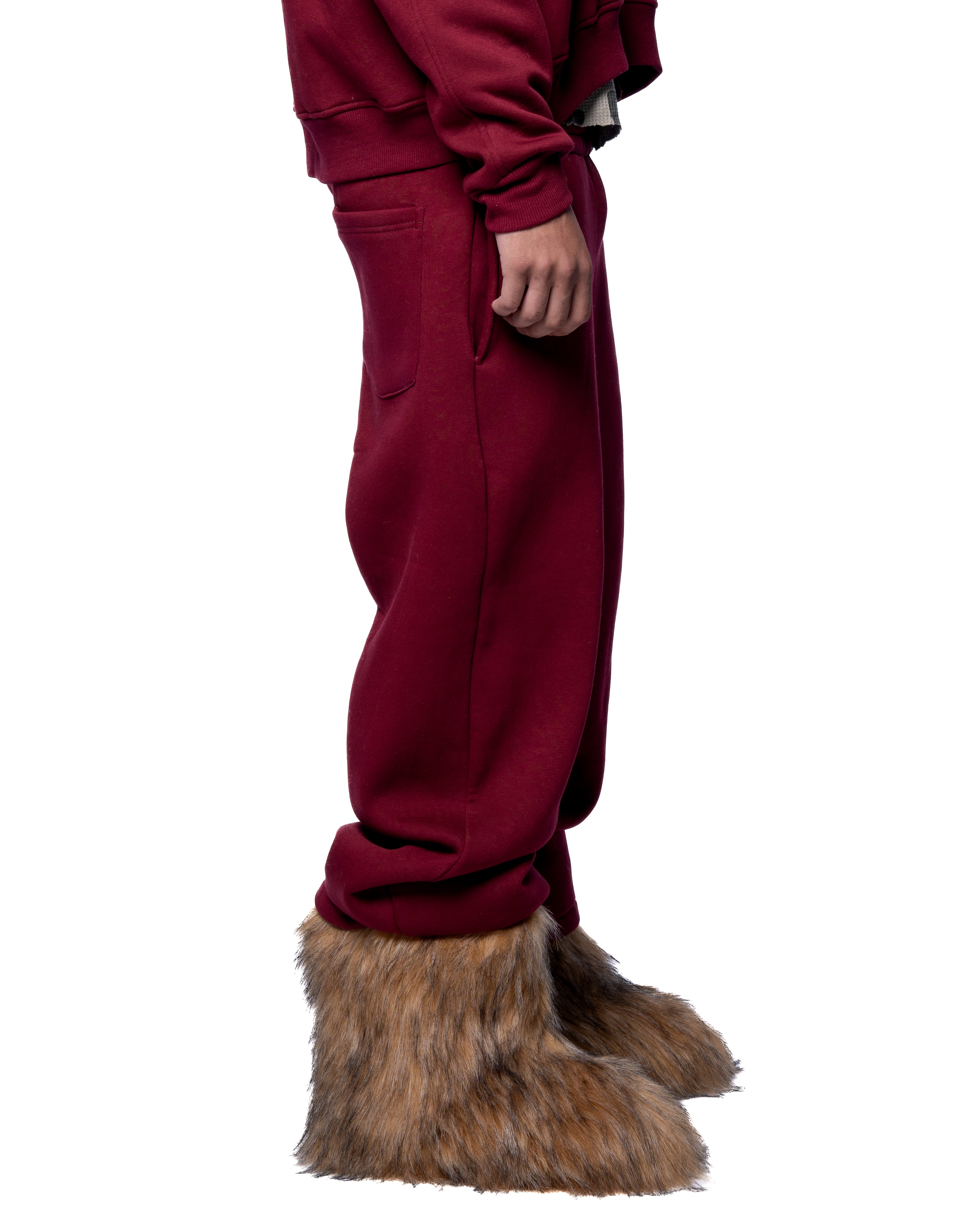 MAROON BASIC SWEATPANTS