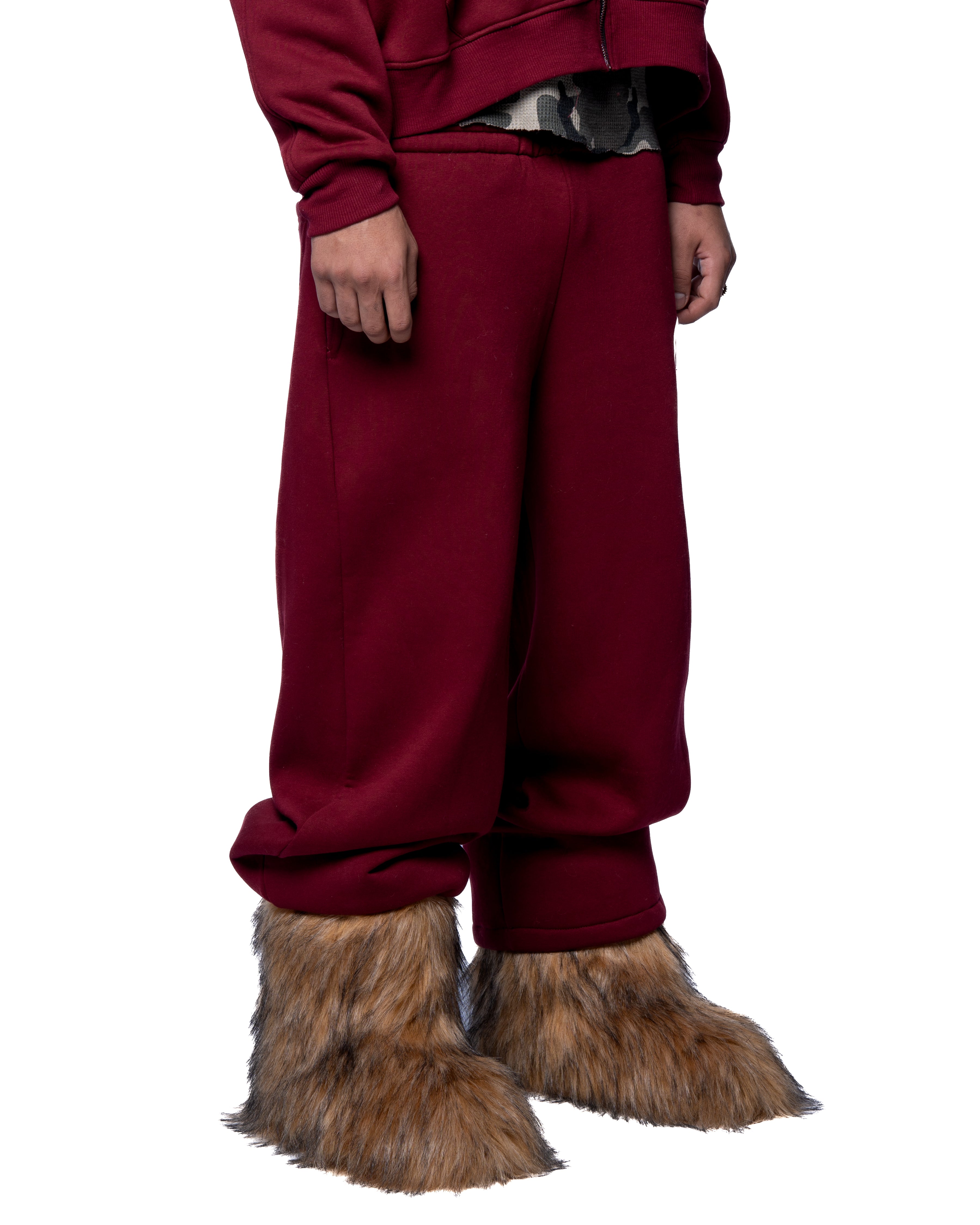 MAROON BASIC SWEATPANTS