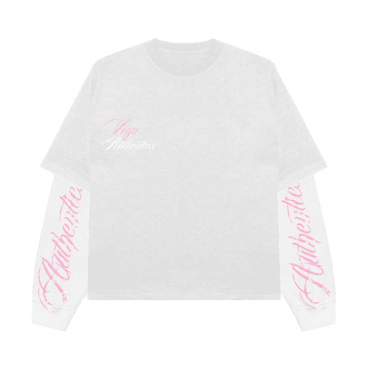 WHITE AUTHENTICS DOUBLE SLEEVE