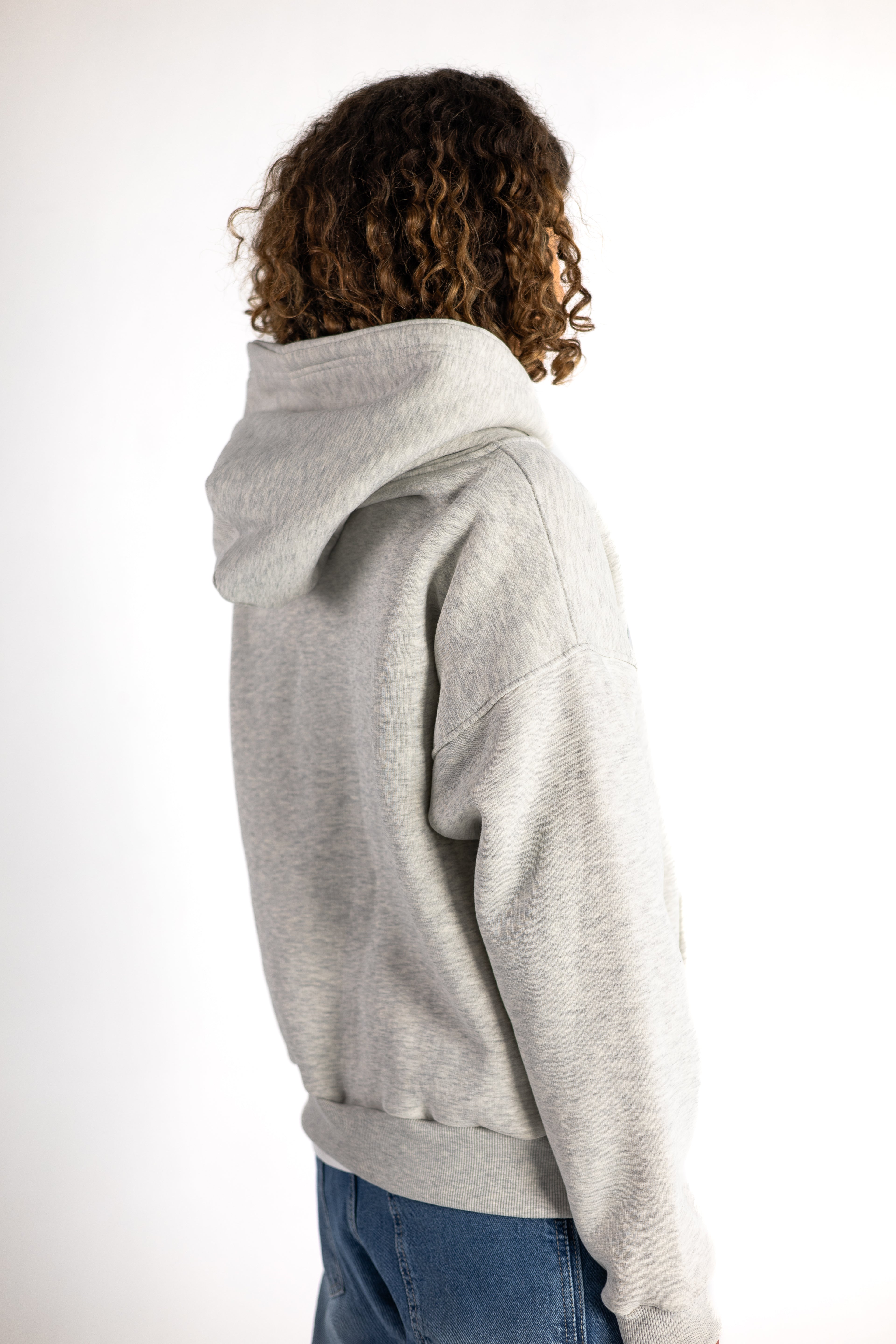 GREY FROST LOGO ZIP UP