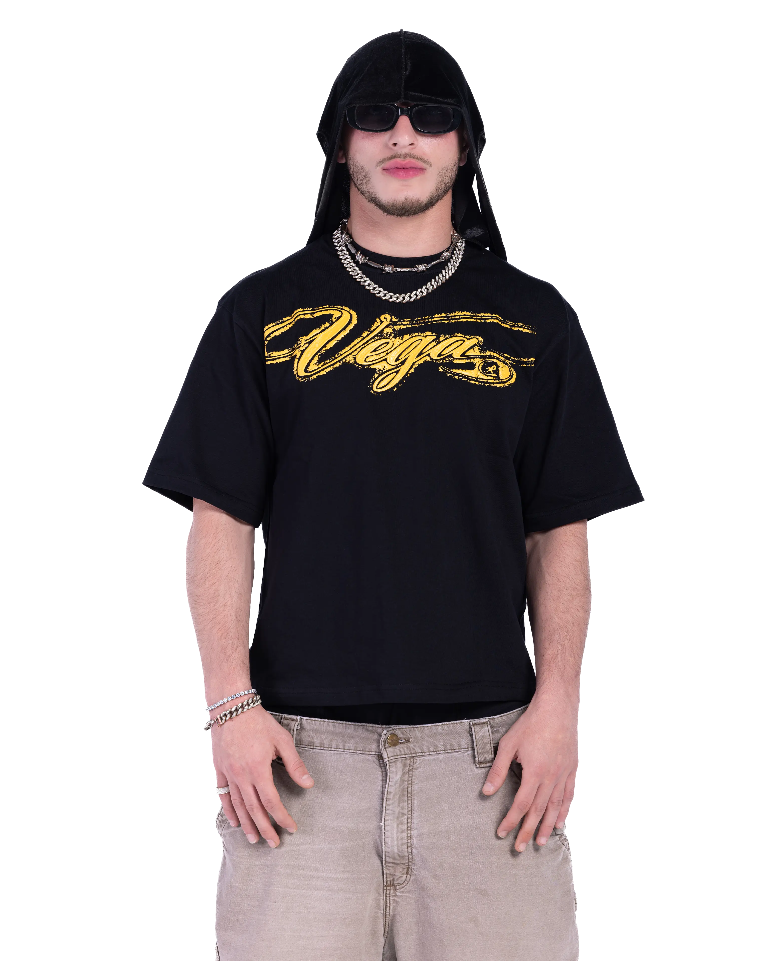YELLOW INSCRIBED T-SHIRT